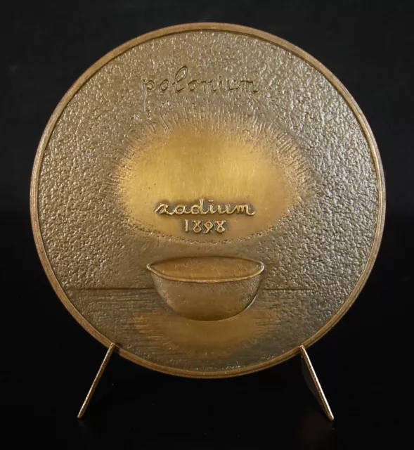 Medalla Marie Curie J H Coeffin 1968 Creset Radium Radiactivité Polonium Medal