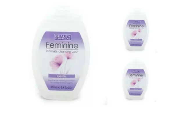 Beauty Formulas Feminine Intimate Cleansing Wash Gentle 250 ml x 3