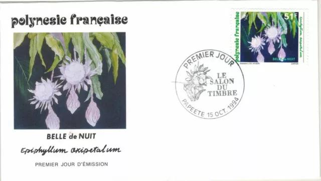 1994.Papeete-Fdc Enveloppe 1°Jour**Belle de nuit"Epiphyllum oxypetalum-Polynésie