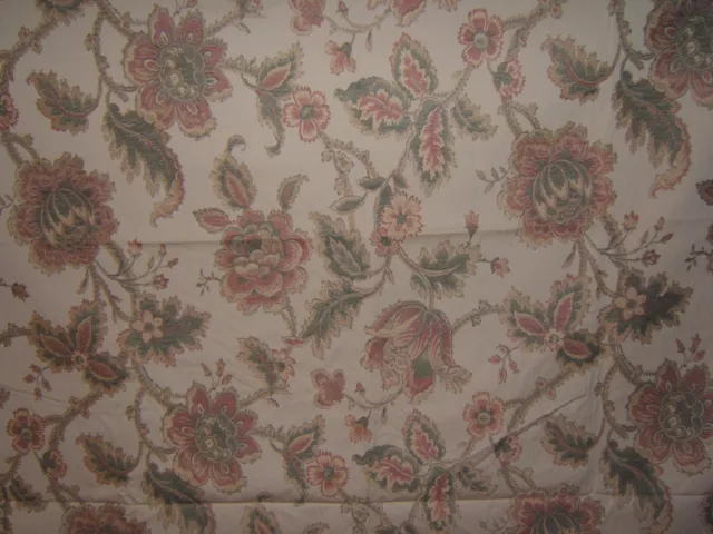 Lee Jofa, Heirloom, Floral Jacquard Brocade, 54" Wide X 1.75 Yards, Color Willow