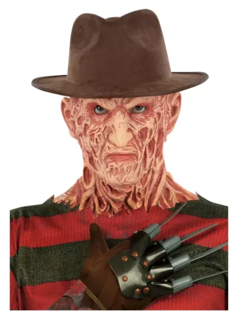 A Nightmare On Elm Street Freddy Krueger Hat Adults Halloween Fancy Dress Film