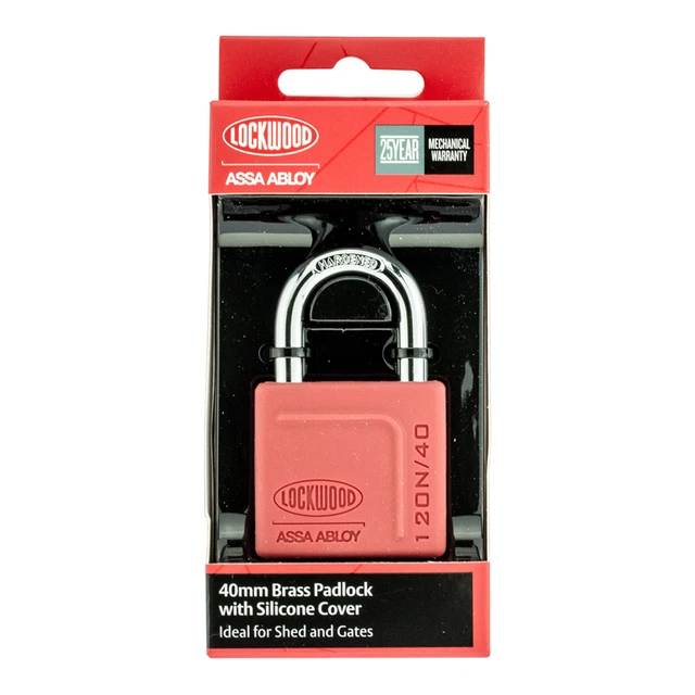 Lockwood 40mm Alloy Silicon Padlock - 120N/40/125/DP