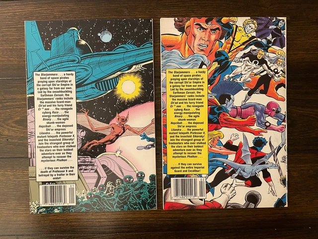 X-Men Spotlight On Starjammers 1 & 2 1990 Marvel Lot Great Condition 2