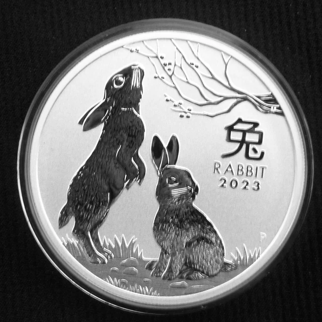 LUNAR III 2023 Rabbit Rabbit 1 oz Silver Coin Silver Australia Dollar ...