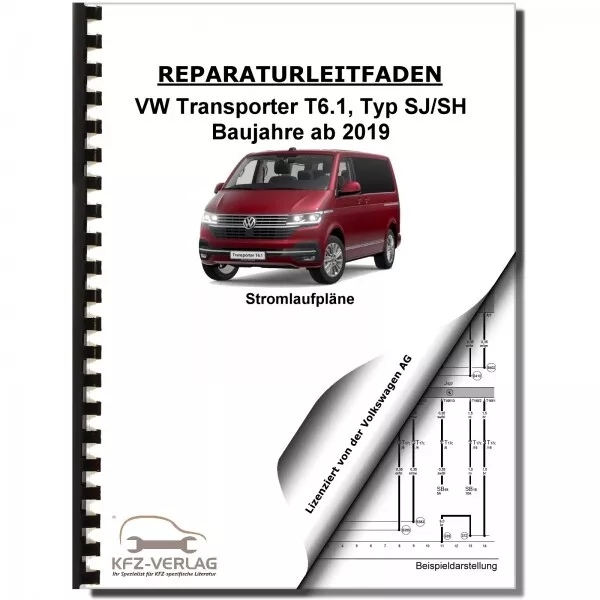 VW Transporter T6.1 ab 2019 Schaltplan Stromlaufplan Pläne Werkstatthandbuch