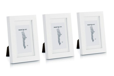 Bianca Cornice A1 Legno Passepartout per Foto/Poster A2 Classic by Casa Chic 