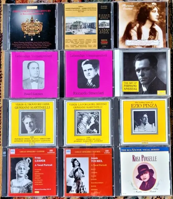 Classical Great Singers of 20th Century CDs X 12 (14 Discs) Job Lot Bundle