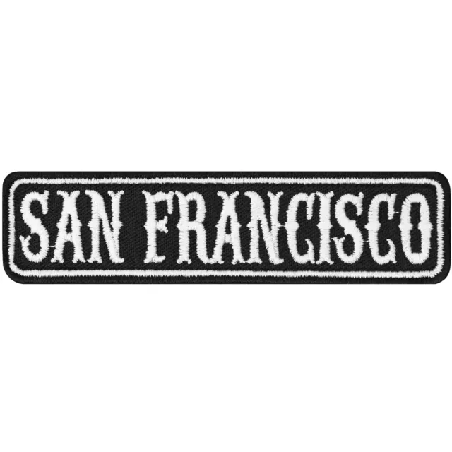 San Francisco Patch Biker Aufnäher Rankpatch Applikation Motorradclub California