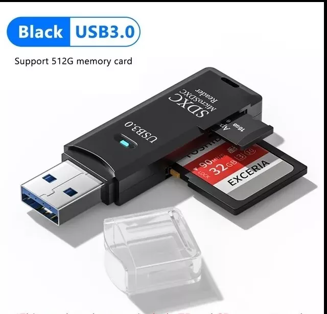 LETTORE ADATTATORE Per Scheda di memoria Micro SD card TF card OTC a USB 3.0 2