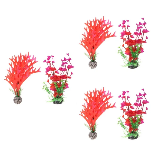 6 stücke künstliche wasseranlage aquarium gras ornament ask tank dekorative