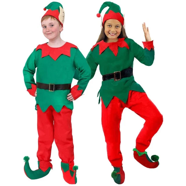 Women's Christmas Elf Costume, Ladies Green Velvet Elf Outfit, Handmade Santa's Helper Suit - Norway