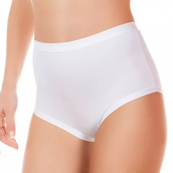 6 Underwear French Knickers Maxi High Waist Stretch Women's Cotton