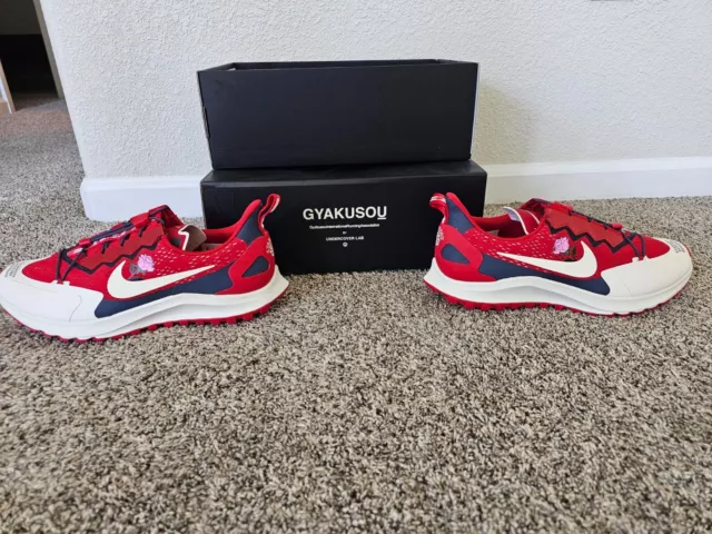 Size 10 - Nike Air Zoom Pegasus 36 Trail x Gyakusou Red 2019