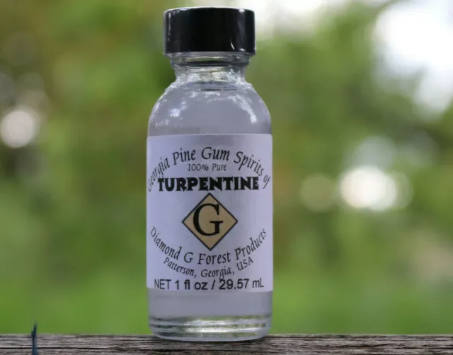 Diamond G Forest 100% Pure Gum Spirits of Turpentine (Organic) 1oz Bottle