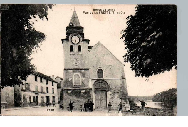 CPA 77 view of LA FRETTE banks of the Seine (jpEB898)