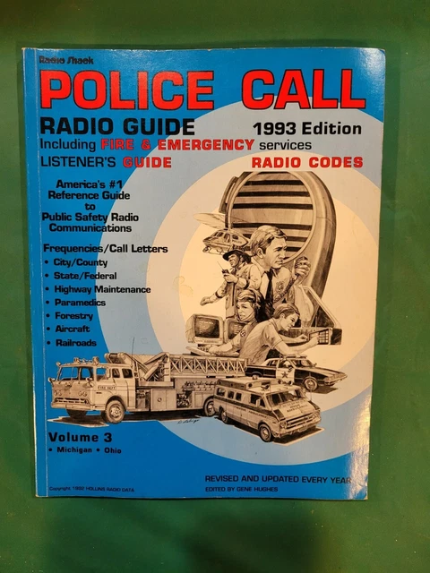 VINTAGE 1993 RADIO Shack Police Call Radio Guide Listener's Guide Book ...