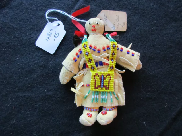 Native American Beaded Leather Doll,  From South Dakota Collector  Sd-0823*07841
