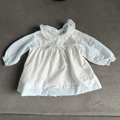 Vtg Baby Toddler Girls Dress Alexis Floral Childrens Clothes *Doll Not Included