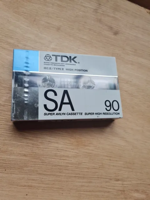 Vintage Audio Cassette TDK SA 90 * Rare From Germany 1988 * .