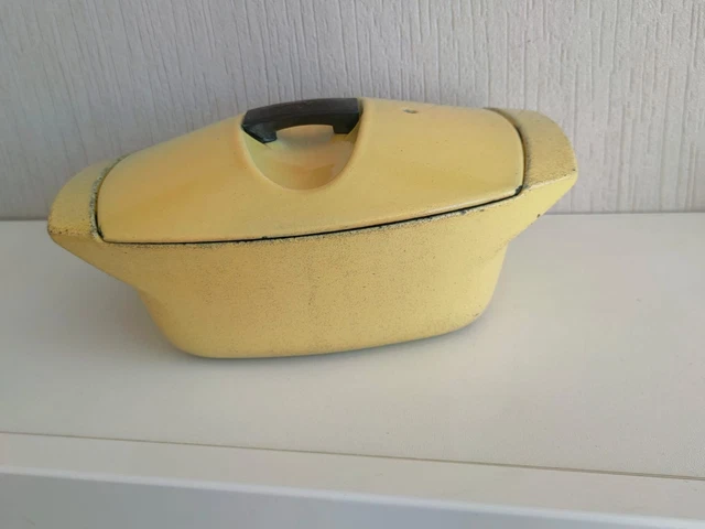 Vintage Cast Iron Casserole Le Creuset Raymond Loewy France 1958