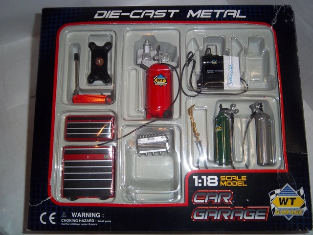 KINSFUN ダイキャスト 1/18 CAR GARAGE ガレージツール Vintage Kintoy Car Garage 1:18 Scale Die-cast Set-Metal | eBay