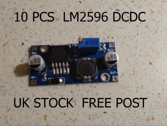 10pcs LM2596S DC-DC Buck Converter Adjustable Step Down Power Supply Module UK