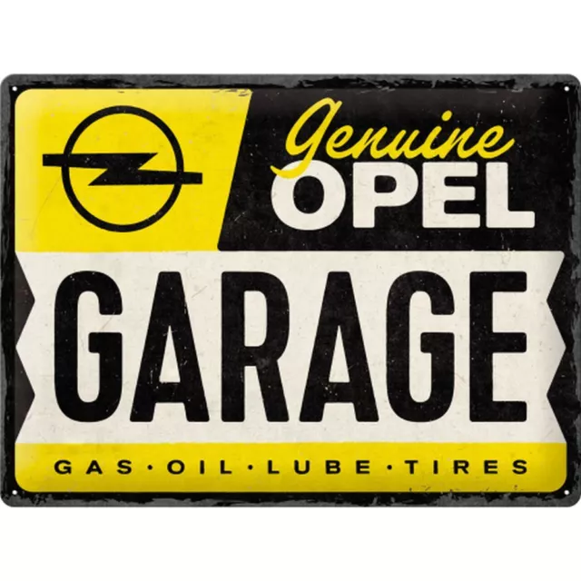 Nostalgic-Art - Retro Werkstatt Blechschild Metallschild 30x40 cm - Opel Garage