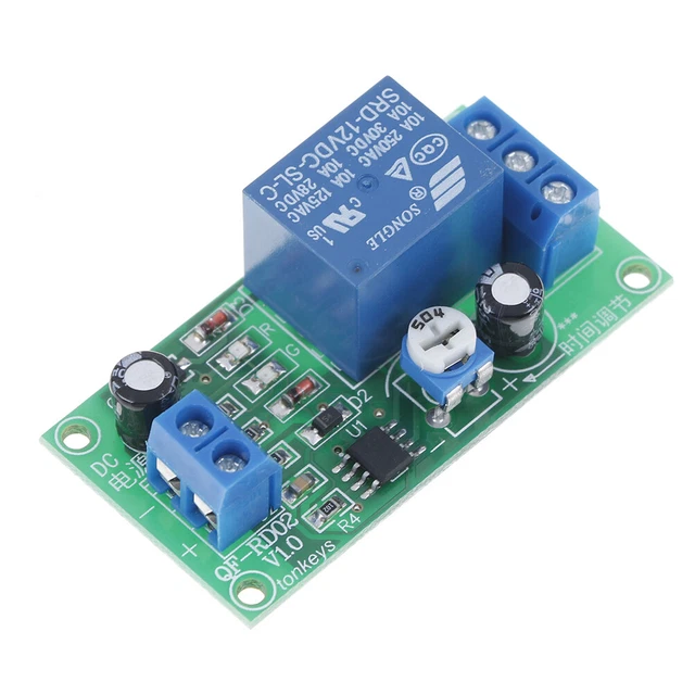 NE555 TIME DELAY relay dc 12v conduction trigger timing delay relay
