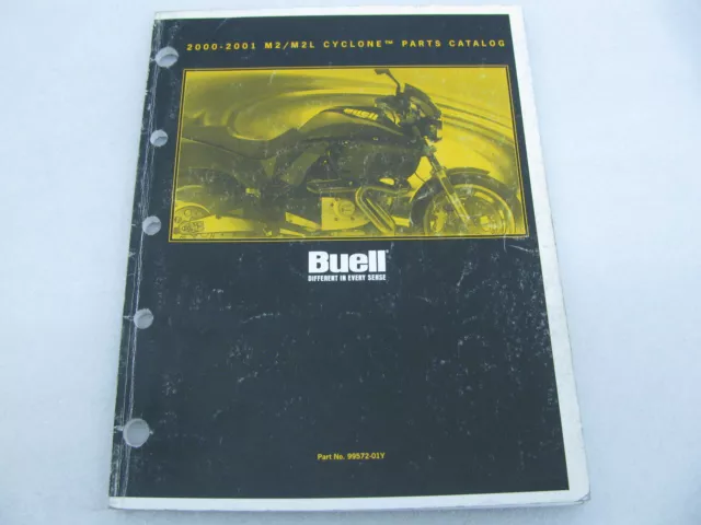 2000 2001 Harley Davidson Buell Cyclone M2 Parts Catalog Manual Book 99572-01Y