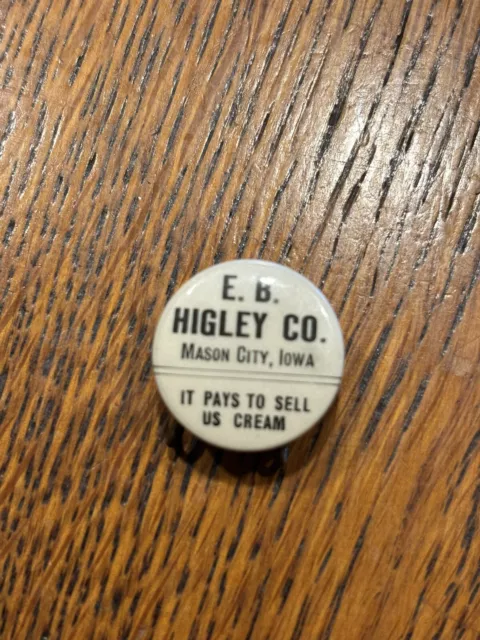 Patent 1904 Mason City Iowa Dairy Celluloid Pin Receipt Holder
