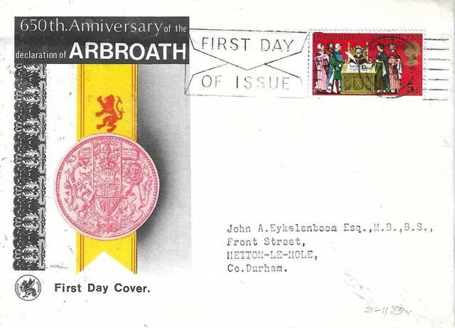 G.B. -Declaration of Arbroath --FDC 01.04.70 (23-1183)-Paddington Postmark