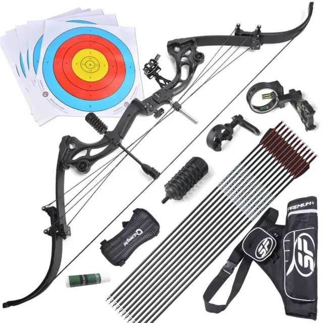 COMPOUND BOW 40-55LBS Hunting Bow 320FPS Fishing Hunting Archery Recurve Bow  £299.09 - PicClick UK