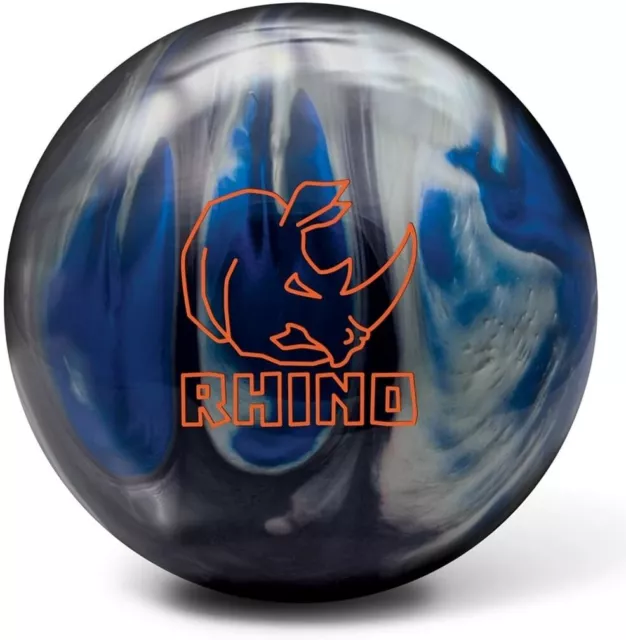 Brunswick Rhino Black Blue Silver Pearl Bowling Ball