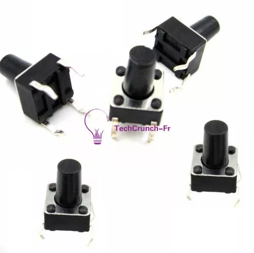 50pcs 6x6x9mm Tactile Push Button Switch Tact Switch 4-pin DIP-4 NEW