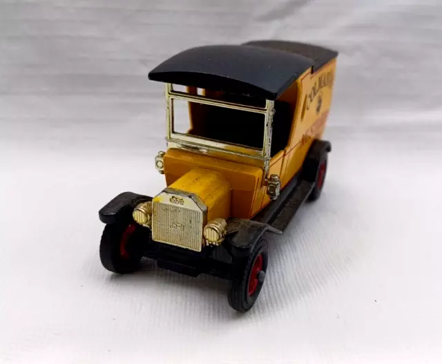 Vintage Matchbox Models Of Yesteryear 1912 Ford Model T Yellow Die Cast