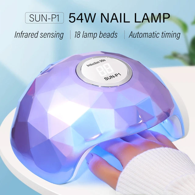 Secador de barniz de gel UV LED esmalte de uñas secador de curado para herramienta de manicura (púrpura)