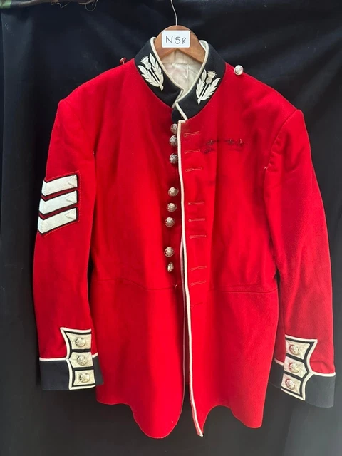 Sergeant Red GENUINE BRITISH ARMY Scots Guards Sergeant Red Ceremonial Tunic Jacket ...