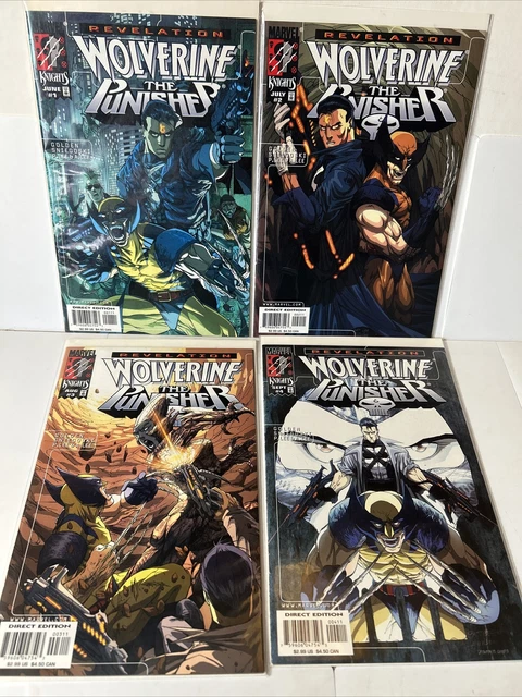 Wolverine And the Punisher Revelation #1-4 Complete (Marvel Knights 1999) *VF-NM