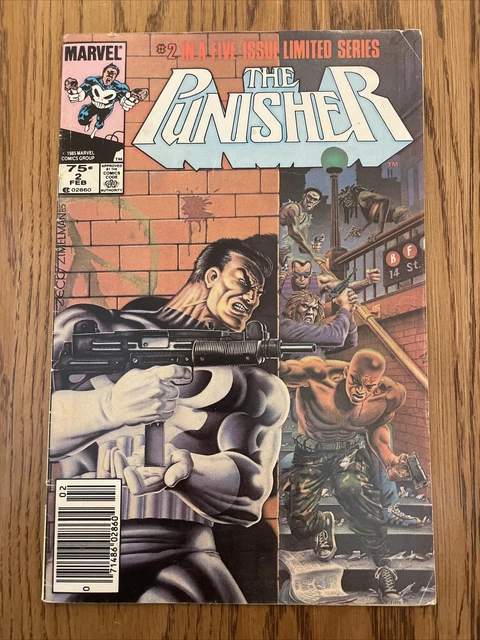 Punisher #2 (Marvel 1986) Limited Series Newsstand Mike Zeck! FN/VG
