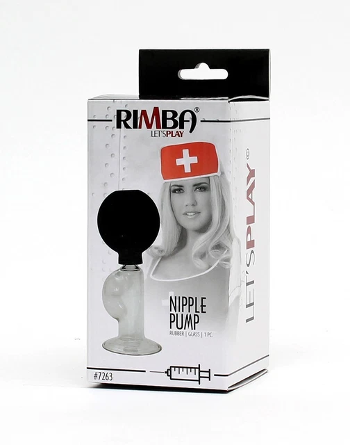 Capezzoli Pump Aspirapolvere Torace in Vetro Stimolazione RIMBA Transpaent 1 Pezzo RV1
