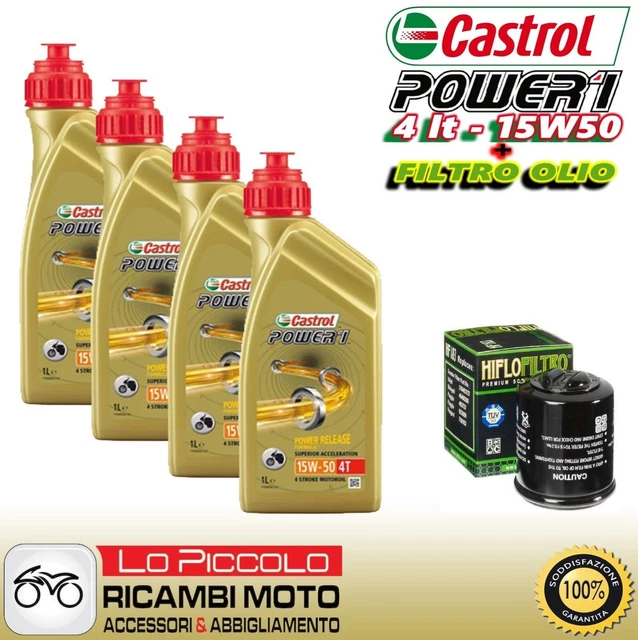 Kit Tagliando Castrol Power 15W50 Filtro Olio Aria Candele Bmw R 1200