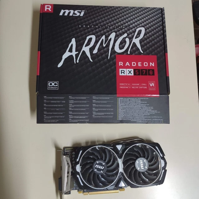 MSI RADEON RX570 4G Armor OC Edition EUR 69,90 - PicClick IT