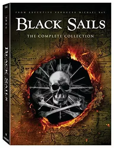 Black Sails The Complete Series Collection(DVD,2018,12-Disc Set,Seasons 1-4)NEW
