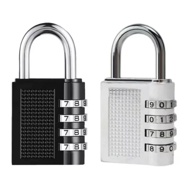 Outdoor Safely Code Padlock 4 Dial Digit Combination Lock Security Luggage Lock;