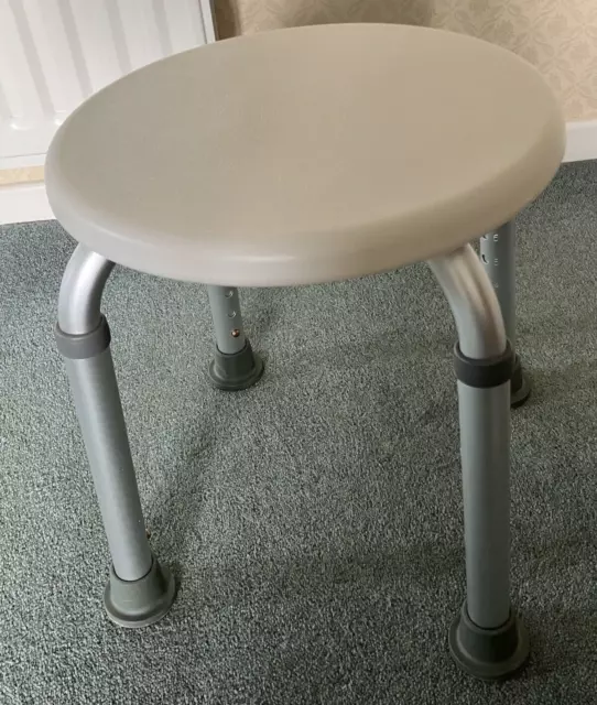 Nrs Healthcare L97718 Height Adjustable Round Shower Stool