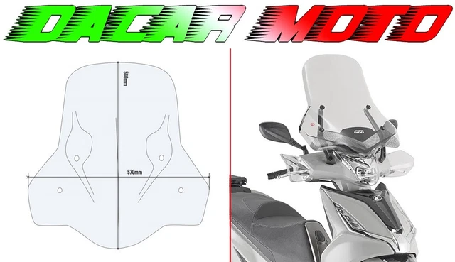 Pare-brise GIVI D294ST Pour Kymco Xtown 125-300 (2016-2022) - Compatible Avec Mototopgun, Fabriqué En Italie - 6
