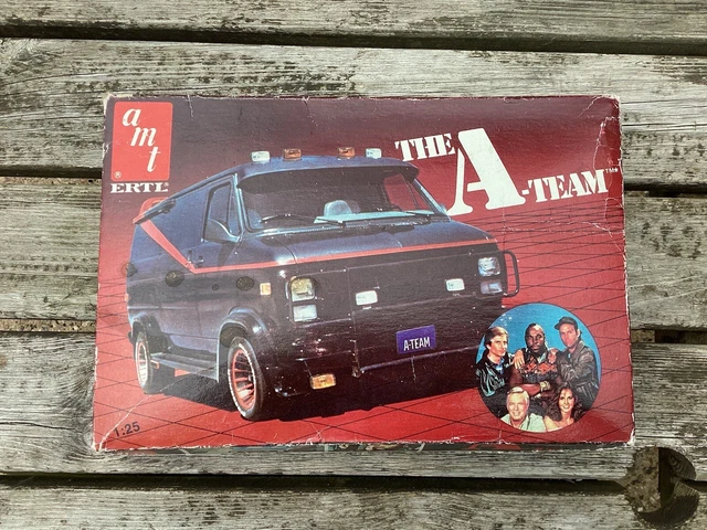 VTG 1983 AMT/ERTL 1/25 scale A-TEAM VAN PLASTIC MODEL KIT Incomplete ...