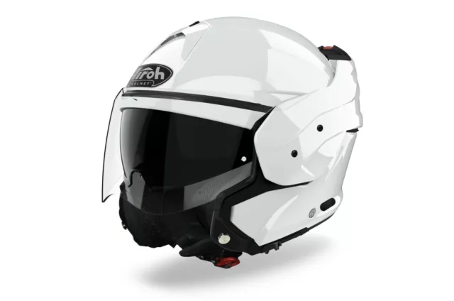 Casco Modular Airoh MATHISSE White Glosado - Tamaño XL