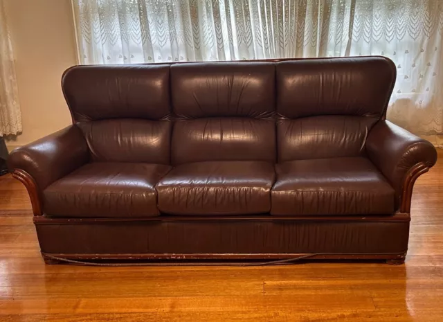 3 Piece Leather Lounge