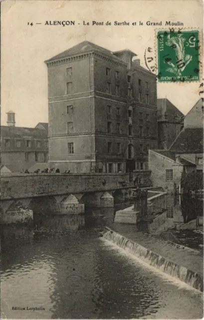 CPA ALENCON-Le Pont de Sarthe et le Grand Moulin (29756)